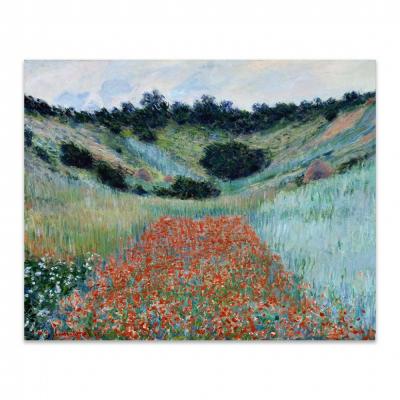 CAMPO DE AMAPOLAS EN UNA HONDONADA, MONET
