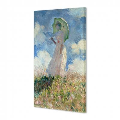 MUJER CON SOMBRILLA MIRANDO A LA IZQUIERDA, MONET
