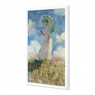 MUJER CON SOMBRILLA MIRANDO A LA IZQUIERDA, MONET