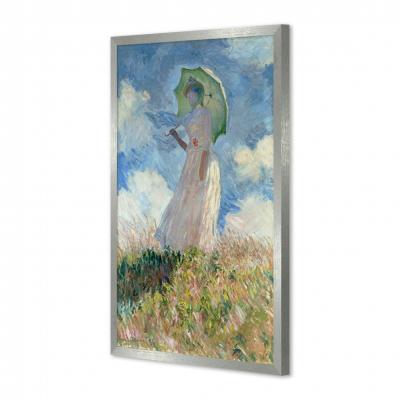MUJER CON SOMBRILLA MIRANDO A LA IZQUIERDA, MONET