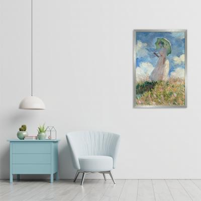 MUJER CON SOMBRILLA MIRANDO A LA IZQUIERDA, MONET