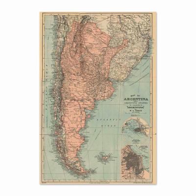 MAPA ARGENTINO EN 1900