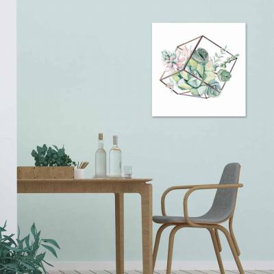 CUBO CON PLANTAS