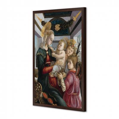 VIRGEN CON EL NIÑO Y DOS ANGELES, BOTTICELLI