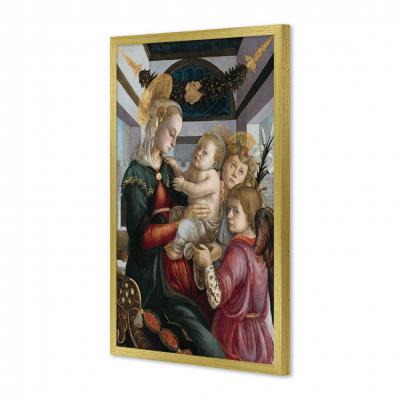 VIRGEN CON EL NIÑO Y DOS ANGELES, BOTTICELLI