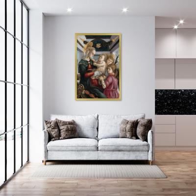 VIRGEN CON EL NIÑO Y DOS ANGELES, BOTTICELLI