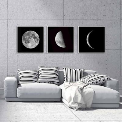 SET DE 3 CUADROS FASE LUNAR MEDIANOS